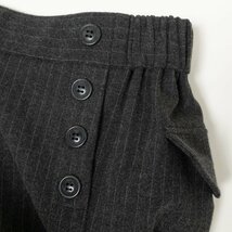 Firosa ストレッチパンツ フィローザ ボトムス グレー ストライプ柄 シンプル 綺麗め ベーシック オフィス ウエストゴム 着まわし 秋冬 11_画像8