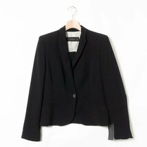 タグ付き 未使用 ZARA BASIC ザラ テーラードジャケット L ブラック 黒 肩パッド シンプル モノトーン キレイめ 上品 エレガント 婦人_画像1