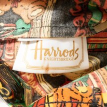 メール便○ Harrods ハロッズ トートバッグ ブラック 黒 ブラウン レッド くま柄 本棚 PVC イングランド製 レディース 手さげ 軽量 bag 鞄_画像8