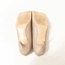 PIPPICHIC ピッピシック パンプス グレー 36 1/2 23.5cm相当 レザー 日本製 レディース スクエアトゥ シンプル きれいめ カジュアル 靴_画像8