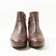 ROCKPORT ロックポート ショートブーツ ダークブラウン こげ茶 24cm レザー 本革 レディース シンプル 無地 きれいめ シューズ 婦人靴_画像3