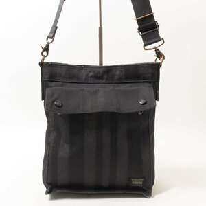 [1 иен старт ]PORTER Porter Yoshida bag сумка на плечо черный чёрный нейлон унисекс для мужчин и женщин наклонный .. простой bag сумка 