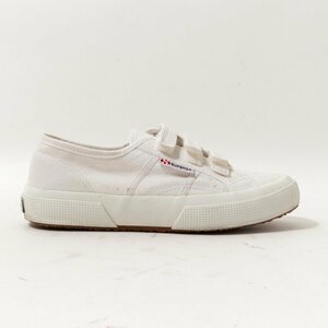 【1円スタート】SUPERGA スペルガ キャンバススニーカー 靴 シューズ フラットシューズ S00BN20 23cm 綿 コットン ホワイト 白 男女兼用