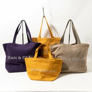 DEAN & DELUCA ディーンアンドデルーカ 70171202008 大中小 4個セット トートバッグ ランチバッグ コットン 3色 レディース 婦人 鞄 bag