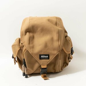 Nikon ニコン カメラバッグ リュックサック ブラウン 茶系 キャンバス レザー ユニセックス 男女兼用 収納多数 カジュアル おしゃれ bag 鞄