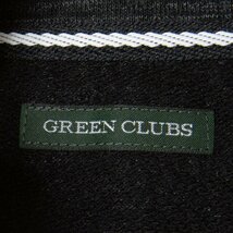 GREEN CLUBS グリーンクラブ サイズ3 ジップアップ ベスト コットン混 黒/ブラック ロゴ刺繍 メンズ カジュアル 古着 ストレッチ_画像5