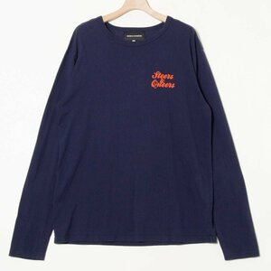 メール便◯ BIANCA CHANDON ビアンカシャンドン サイズXL 長袖 Tシャツ クルーネック プルオーバー 紫/パープル コットン100％ カジュアル