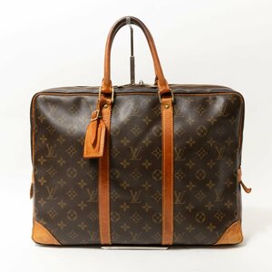 【1円スタート】LOUIS VUITTON ルイ・ヴィトン M53361 フランス製 モノグラム ポルト ドキュマン・ヴォワヤージュ ビジネスバッグ ブラウン