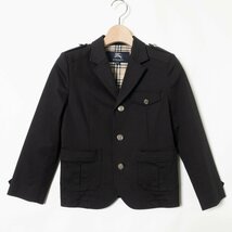 Burberry バーバリー キッズ ジャケット 上着 130A 羊毛 ブラック 黒 綺麗め フォーマル 子供服 卒園式 入学式 男の子_画像1