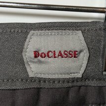 DoCLASSE ドゥクラッセ 裏起毛ストレッチパンツ グレー S メンズ 男性 ポリエステル レーヨン デイリー オフィスカジュアル 定番 防寒 冬_画像2