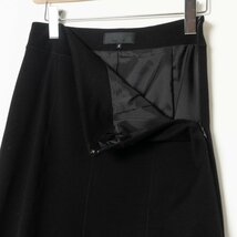 UNTITLED セットアップ スカートスーツ アンタイトル ブラック 黒 綺麗め 上品 オフィス シンプル 婦人 コットン80% 2/2 ワールド 日本製_画像7