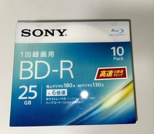 売り尽くし価格 新品 SONY ブルーレイディスク BD-R 6倍速 25GB 10枚 ソニー 録画 ディスク