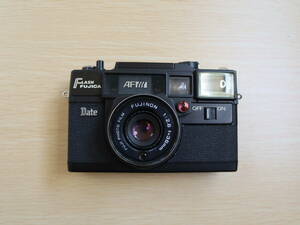 FUJIFILM フジフイルム FLASH FUJICA フジカ Date 35mm フィルムカメラ ブラック FUJINON 1:2.8 f=38mm （管90081）【動作未確認】