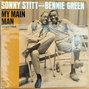 ARGO　灰 溝 MONO 初期盤　SONNY STITT ＆ BENNIE GREEN／My Main Man　Bobby Buster　ソニー スティット　ベニー グリーン　アーゴ