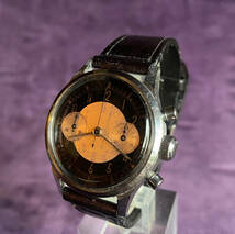 ビンテージ スイス　クロノグラフ　腕時計　IMPERAL Watch Co. VENUS 178 クラムシェル　ケース_画像3