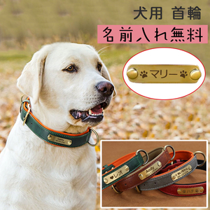 (XL size ) dog necklace leather name entering name inserting dog necklace leather soft recommendation stylish small size dog medium sized dog large dog name . custom-made name ..