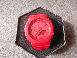 CASIO G-SHOCK カーボンコアガード アナデジ GA21004ADR 中古美品