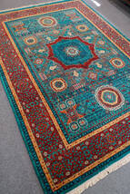 247×176cｍ【 アフガニスタン ガズニーウール手織り絨毯 】ペルシャ絨毯_画像5