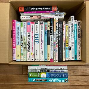 大SET-ш171/ パソコン関連本 不揃い29冊まとめ HTML CSS PHP MySQL Java C言語 WordPress プログラミング 地図の作り方 デザインブック 他