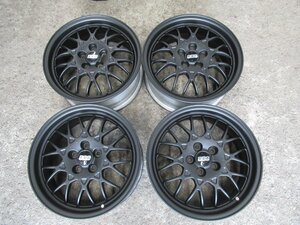 【BBS SUBARU】BBSオプションホイール　16Ｘ6.5Ｊ　ＩＮＳＥＴ＋55　5/100　56mm　【マッドブラック塗装】 JAPAN刻印　スバルオプション