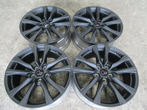 【プリウスα】G's　Wheel 　18X7.5J+42　5/114.3 高品質　【マッドブラック塗装】　TOYOTA　4本　希少G'sカスタム　入替　引き取り歓迎