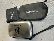 非売品　アバルト ハードケース ABARTH フィアット FIAT ブラック ポーチ　ハンドバック　エコバッグ　595 124 イタリア_画像3