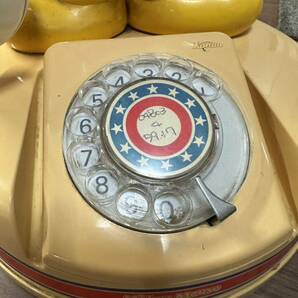 中古 ミッキーマウス 電話機 DK-641 ダイヤル式 神田通信工業 レトロ 現状品の画像2
