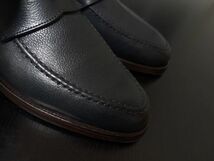 極美品 クロケット＆ジョーンズ 6.5E CROCKETT&JONES 「SELHURST」 コインローファー ダークグレー 箱付 8050_画像5