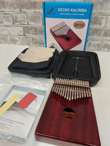 GECKO KALIMBA カリンバ PROFESSIONAL17 KEY KALIMBA 親指ピアノ EVA高性能保護ケース ハンマー スタディガイド