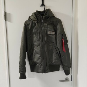 アルファインダストリーズ　Hooded RIB Jacket 