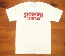 新品 【Stranger Things】ストレンジャーシングス プリント Tシャツ 白 M // ナンシー マイク ウィル ドラマ SF ホラー_画像3