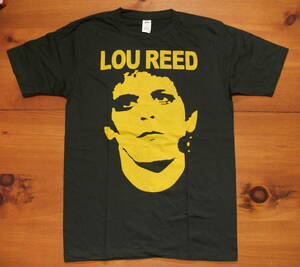 新品【R＆R Animal】Lou Reed ルーリード プリント Tシャツ 黒 L // ジョンフルシアンテ ロックンロールアニマル ロックTシャツ バンド