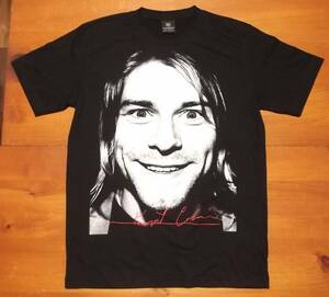 新品 【Kurt Cobain】 カートコバーン ニルヴァーナ Smells Like Teen Spirit 両面 プリント Tシャツ XL //グランジ ロックTシャツ バンド