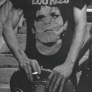 新品【R＆R Animal】Lou Reed ルーリード プリント Tシャツ 黒 XL // ジョンフルシアンテ ロックTシャツ ロックンロールアニマル バンドの画像5