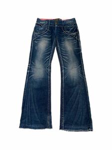 00s REDPEPPER Y2K design grunge flare denim pants 14th addiction share spirit tornado mart lgb goa KMRII IFSIXWASNINE obelisk 00s 