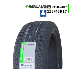 215/45R17 2023年製 新品スタッドレスタイヤ GRENLANDER ICEHAWKE 1 215/45/17 スタッドレス