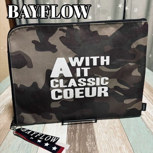 BAYFLOW（ベイフロー）クラッチバッグ　カモフラ柄