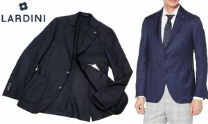 未使用 LARDINI JS0526AQ CASHMERE 100％ ビジネスカジュアルブレザー ラルディーニ カシミヤ100 テーラードジャケット ブラック 44 JK-4