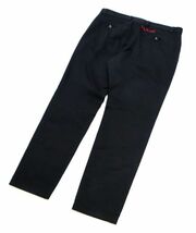 国内正規品 GUCCI ステッチロゴ CHINO PANTS 519546 グッチ LOGO コットン チノパン スラックス トラウザーズ ブラック 48イタリア製 JA-35_画像3