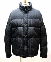 正規品 MONCLER TIAMAT シェブロン柄 ラビットファーフード付 ダウンジャケット モンクレール ティアマート ウール切替 ブラック 6 S-17_画像6