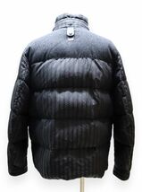 正規品 MONCLER TIAMAT シェブロン柄 ラビットファーフード付 ダウンジャケット モンクレール ティアマート ウール切替 ブラック 6 S-17_画像7