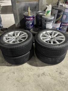 ★ 超バリ溝 9.9分山 235/55R18 ブリヂストン スタッドレス VRX3　2023年製 　アウディー A8 純正ホイール 付き 4本セット ★