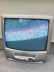 K4■ ORION オリオン ビデオ付き 20型 カラー テレビ TV VT-20W1 VR-009 通電OK リモコン付 VHS 一体型 ブラウン管 ■