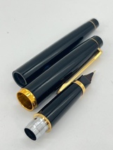 K67【未使用!!】 PILOT CUSTOM GRANDEE パイロット カスタム グランディ 万年筆 ペン先 14K 585 筆記用具 ブラック ゴールド 細字 F ■_画像4