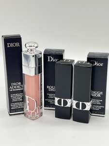 K378【未使用/3点セット】 DIOR ディオール ルージュ 471 540 口紅 各3.5g アディクト リップ マキシマイザー リップグロス 6ml コスメ ■