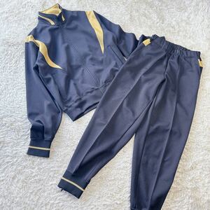 champion/チャンピオン ジャージ 上下セット 裾ファスナー スポーツ セットアップ トレーニング ウェア ロゴ 黒 レディースMサイズ