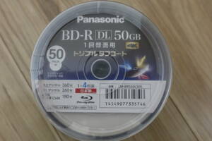 未開封新品 Panasonic BD-R DL 50GB 50枚 1回録画用 LM-BRS50L50S