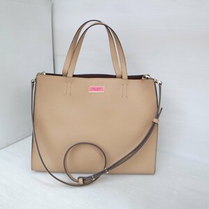 2583T【本物保証】 ケイトスペード kate spade NEW YORK 2way ハンドバッグ ショルダーバッグ レザー SAM LARGE SATCHEL PXRUA257