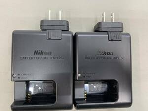 105-y12442-60r Nikon バッテリーチャージャー MH-25a 動作確認済 2点まとめセット