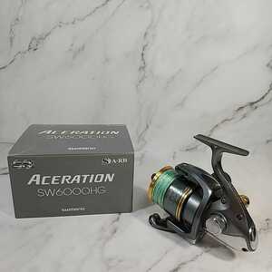 677●同梱NG SHIMANO ACERATION SW6000HG スピニングリール 説明書 袋 箱 シマノ アセレーション SW 6000HG リール 釣り具 フィッシング